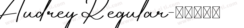 Audrey Regular字体转换